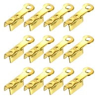 600 Stk. Faltbare Kordelenden 8,1X1,2Mm Endkappen Gold Diy Schmuck