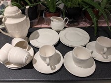 Wedgewood Windsor cream china coffee set. 