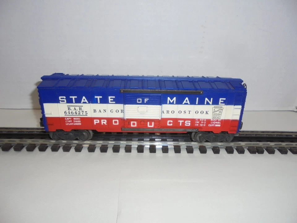 LIONEL 6464-275 STATE OF MAINE BOX CAR VINTAGE POSTWAR O GAUGE - Image 2 of 4