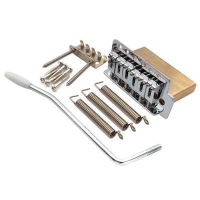 Pro 52.5mm Modern 6-Screw Tremolo Bridge Squier Strat size, Chrome