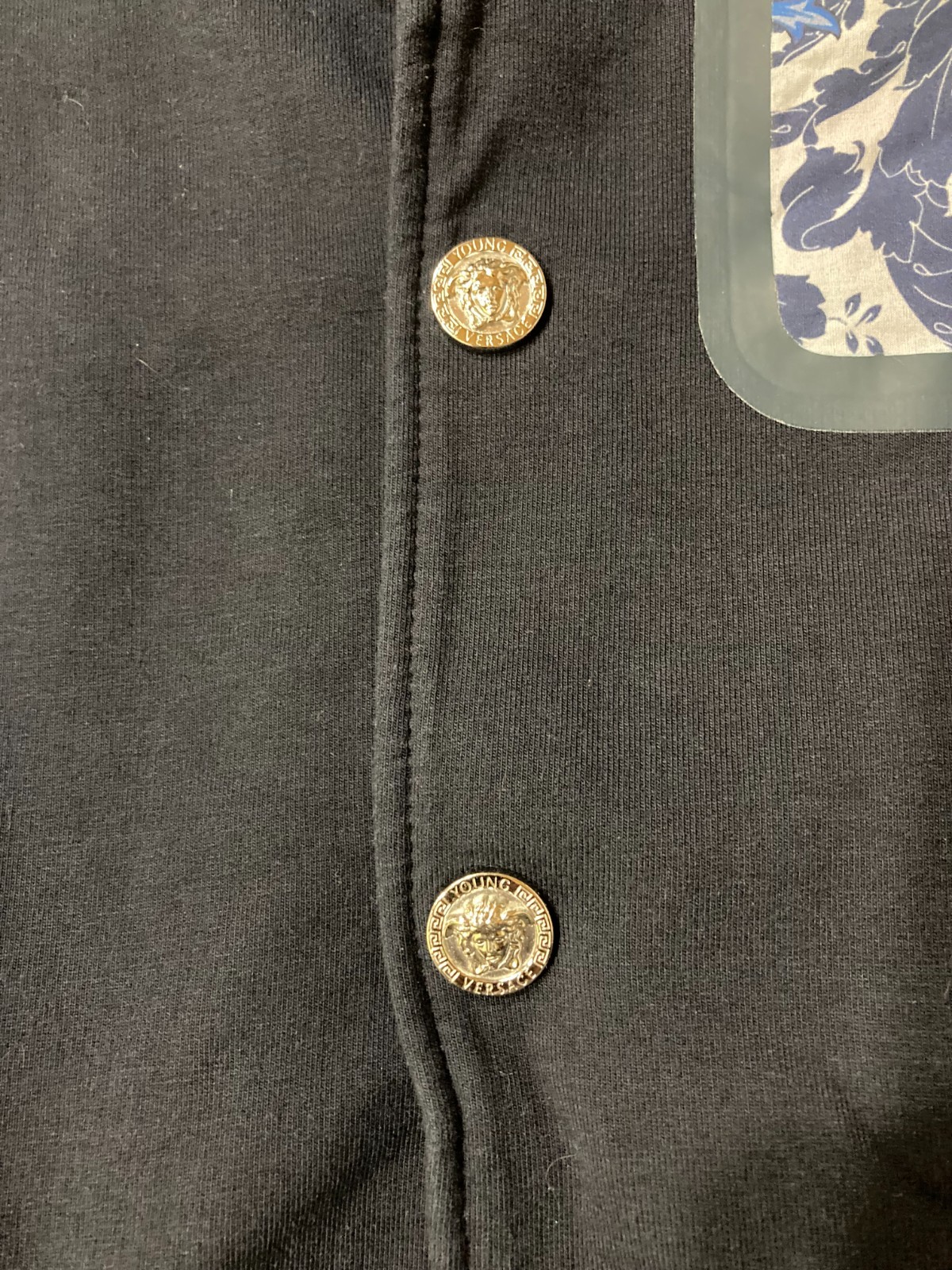 Navy Blue Young Versace Jacket Kids, Made in Italy Size Boys 8A thumbnail 5