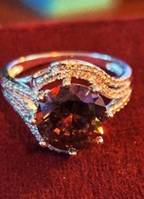 Mystic Topaz Sterling Silver Ladies Cocktail Ring Size 8