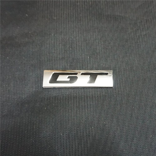 1PC Chrome Silver GT Black Metal Emblem Decal Sticker Badge Motor 3D Sport Coupe - Picture 1 of 12