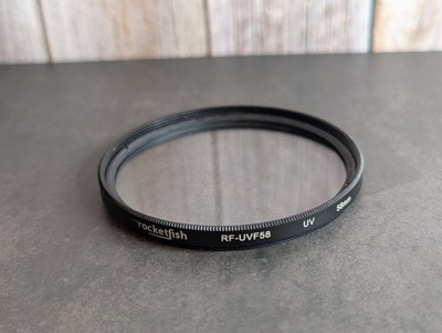Rocketfish RF-UVF58 UV 58mm Lens Filter   Clear Protective Filter