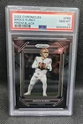 2022 Panini Chronicles Brock Purdy Black /Silver Prizm Rc Psa10
