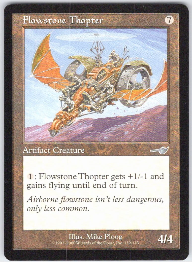 FLOWSTONE THOPTER - 132 - UNCOMMON - NEMESIS - MAGIC: THE GATHERING - NM