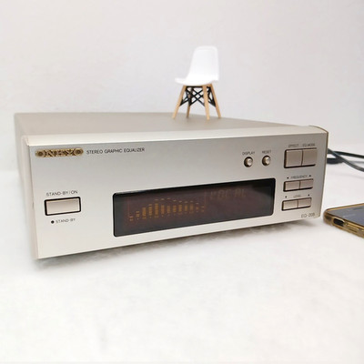 Onkyo EQ-205 Grafik-Equalizer 7-Band Stereo Silber Vintage Audio Versand in 1...