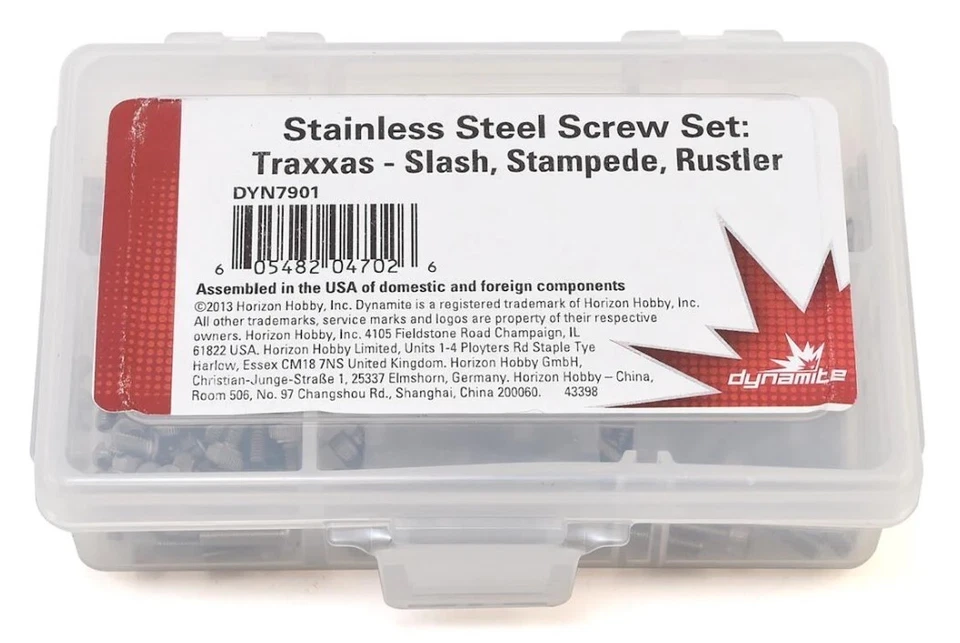 Dynamite DYN7901 Stainless Steel Screw Set : Slash / Stampede / Rustler / Bandit - Image 2 of 2