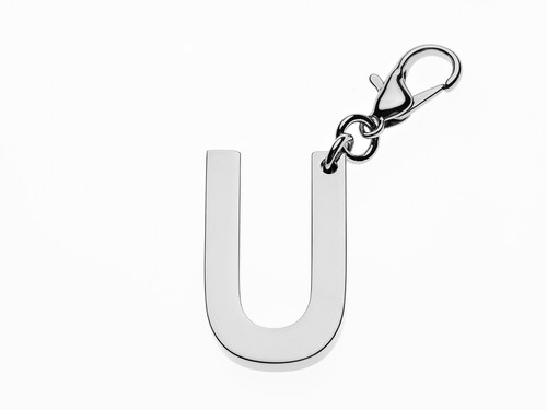 Stella McCartney Latón en Plata Alfabeto Letra Llave Anillo Charm In Box - Imagen 23 de 28