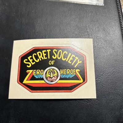 Jb24 The Zero Heroes 1983 General Mills Sticker #47 Secret Society