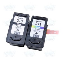 2-PK Genuine Canon PG-210 Black  211 Color Ink MP240 MP260 MX360 MP480 MP490