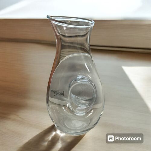 Bormioli Rocco Premium Caraffe Hand Made Clear Donut Hole Center Pour Spout 11”