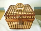 Vintage Style Coca Cola Picnic Basket 13" x 11" x 11" Unused