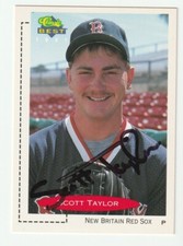 Scott Taylor Signed 1991 Classic Best Card #83 Auto Boston Red Sox Autograph COA