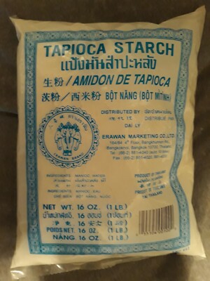 TAPIOCA STARCH  16oz (1 lb) bag.   F