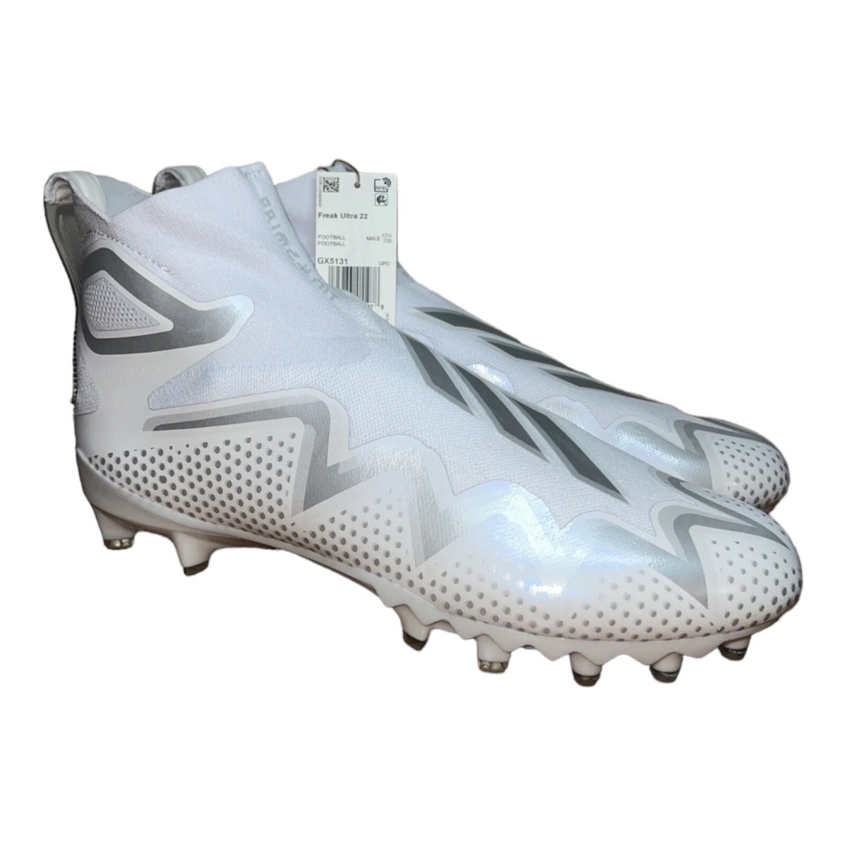 Adidas Freak Ultra 22 Boost Primeknit White Football Cleats  display picture 1