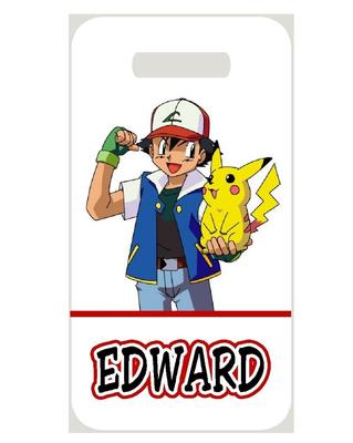 POKEMON BAG TAG Personalized NAME Info Custom For Luggage Backpacks 2 ...