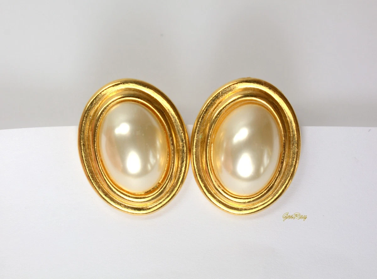 gold napier earrings