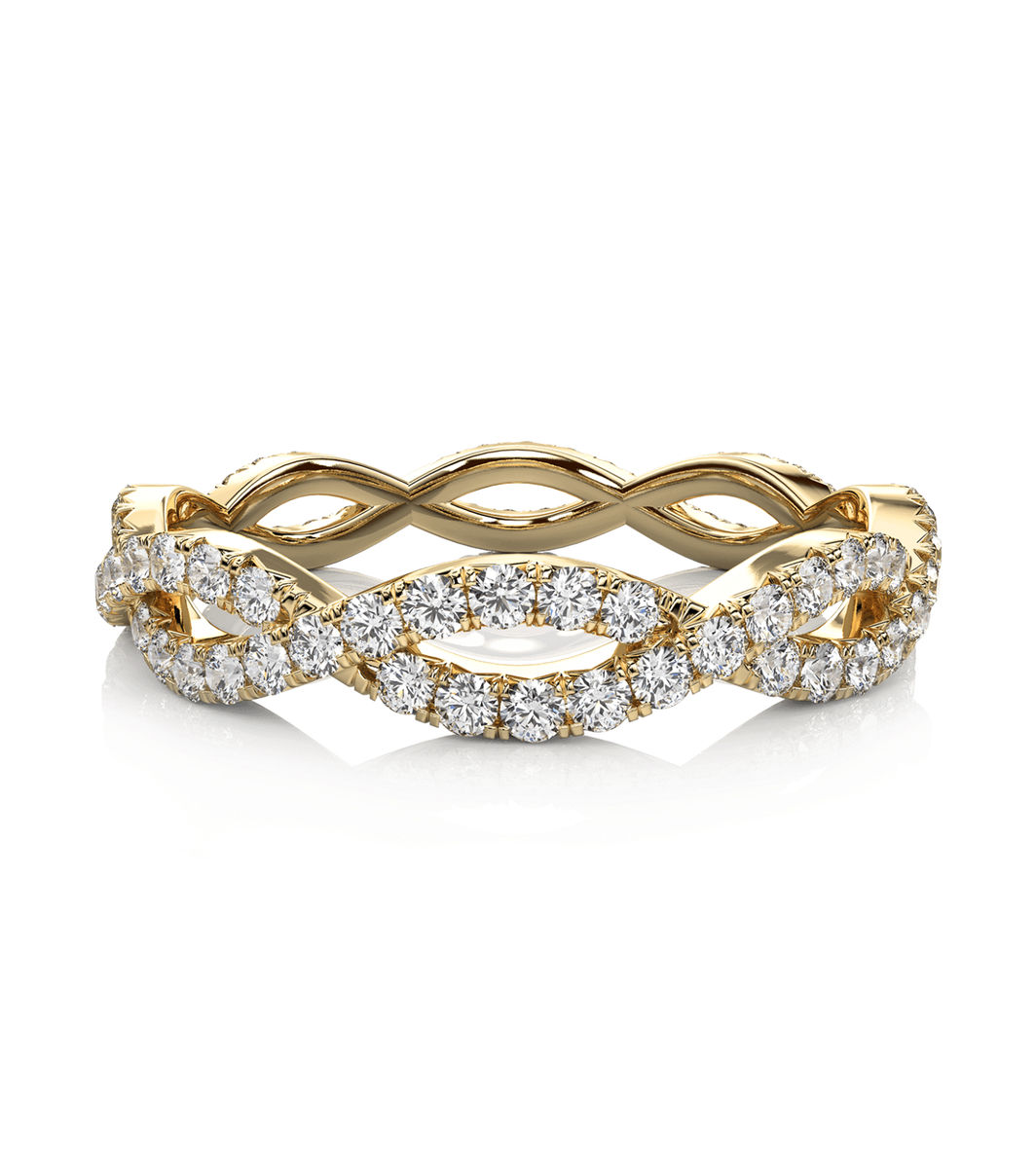 0.90 ct.) Infinity Rope Diamond Eternity Ring | eBay