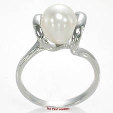 Classic .925 Sterling Silver White Pearl Ring