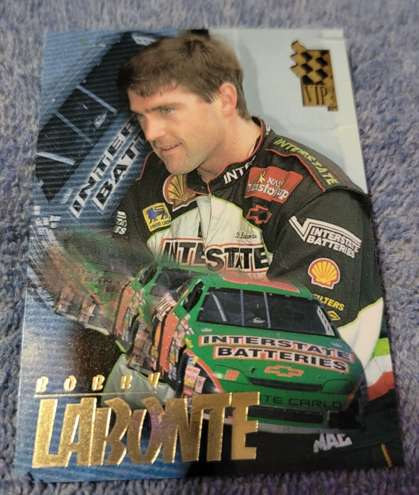 1995 PRESS PASS VIP FOIL STAMPED BOBBY LABONTE #2 - NEAR MINT