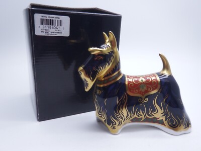 ROYAL CROWN DERBY SCOTTISH TERRIER BRIEFBESCHWERER