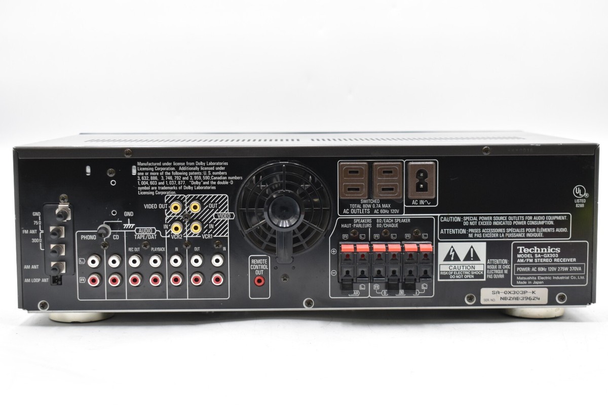 Technics SA-GX303 AV Control Stereo Receiver | eBay