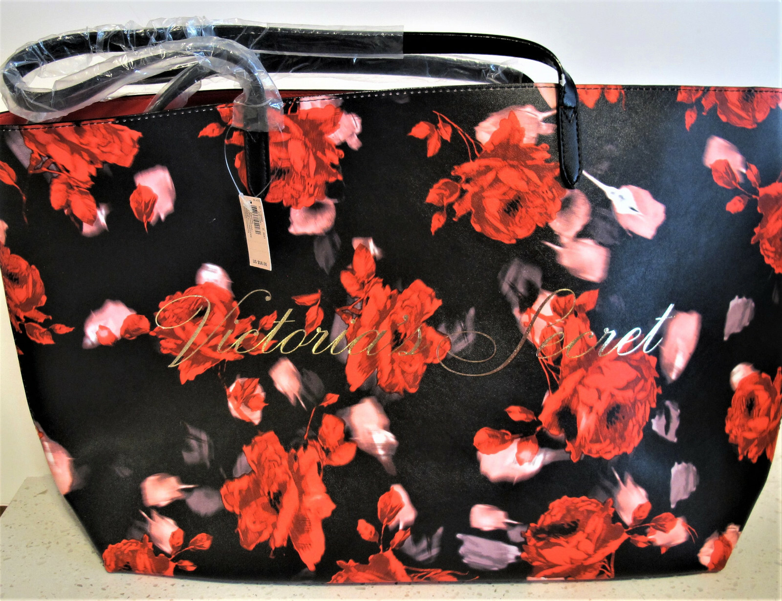 floral victoria secret bag