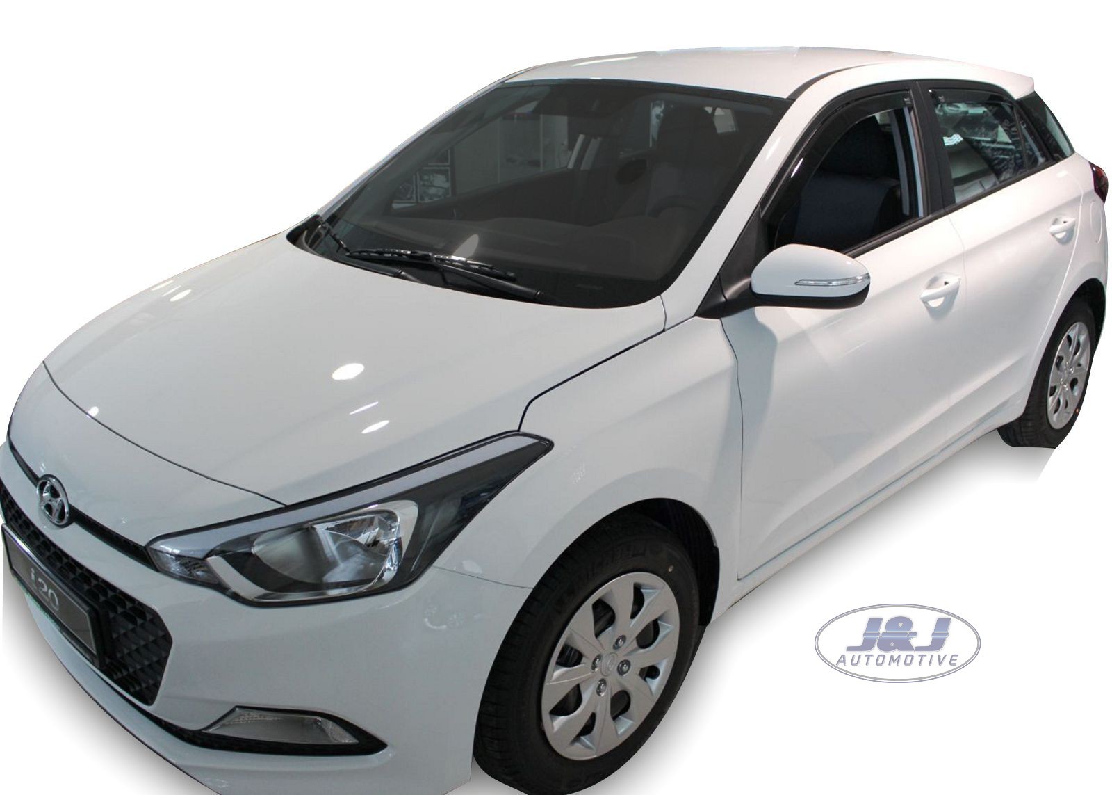 TO FIT HYUNDAI i20 mk2 2015 2020 wind deflectors 4pc TINTED HEKO