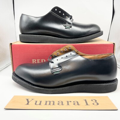 Red Wing Postman Oxford Black Chaparral Shoes 101 Size Men's