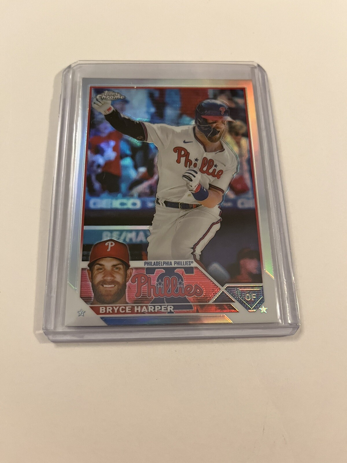 BRYCE HARPER 2023 TOPPS CHROME REFRACTOR #3 PHILADELPHIA PHILLIES