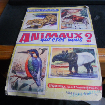 BILDALBUM TIERE WER BIST DU? BLITZSAMMLUNG 1971