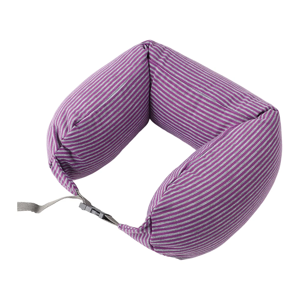 Travel Pillow Adjustable Drawstring Neck Super Soft Breathable with Hidden