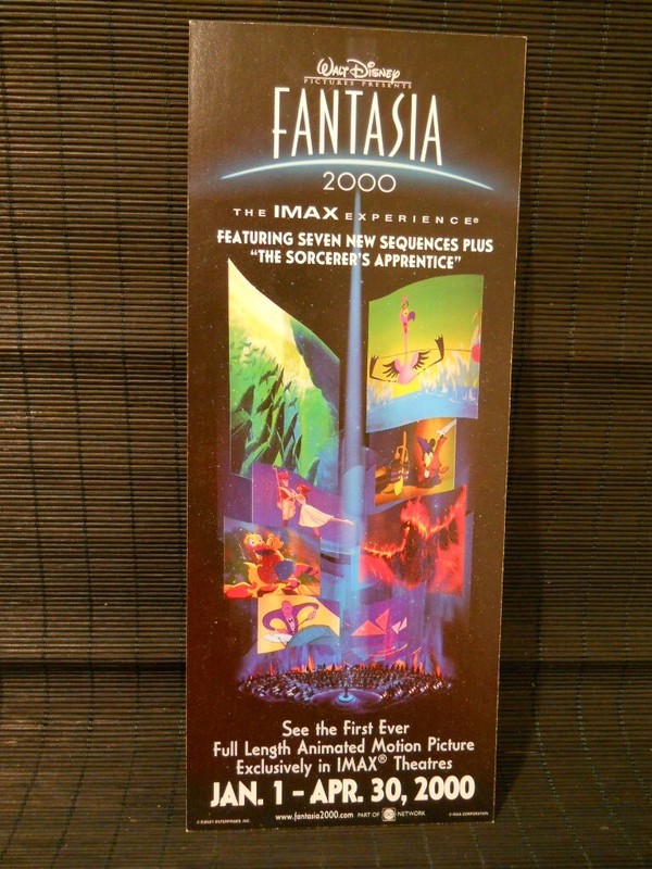 DISNEY BROCHURE 2000 FANTASIA WALT DISNEY PICTURES IMAX THEATER advertisement