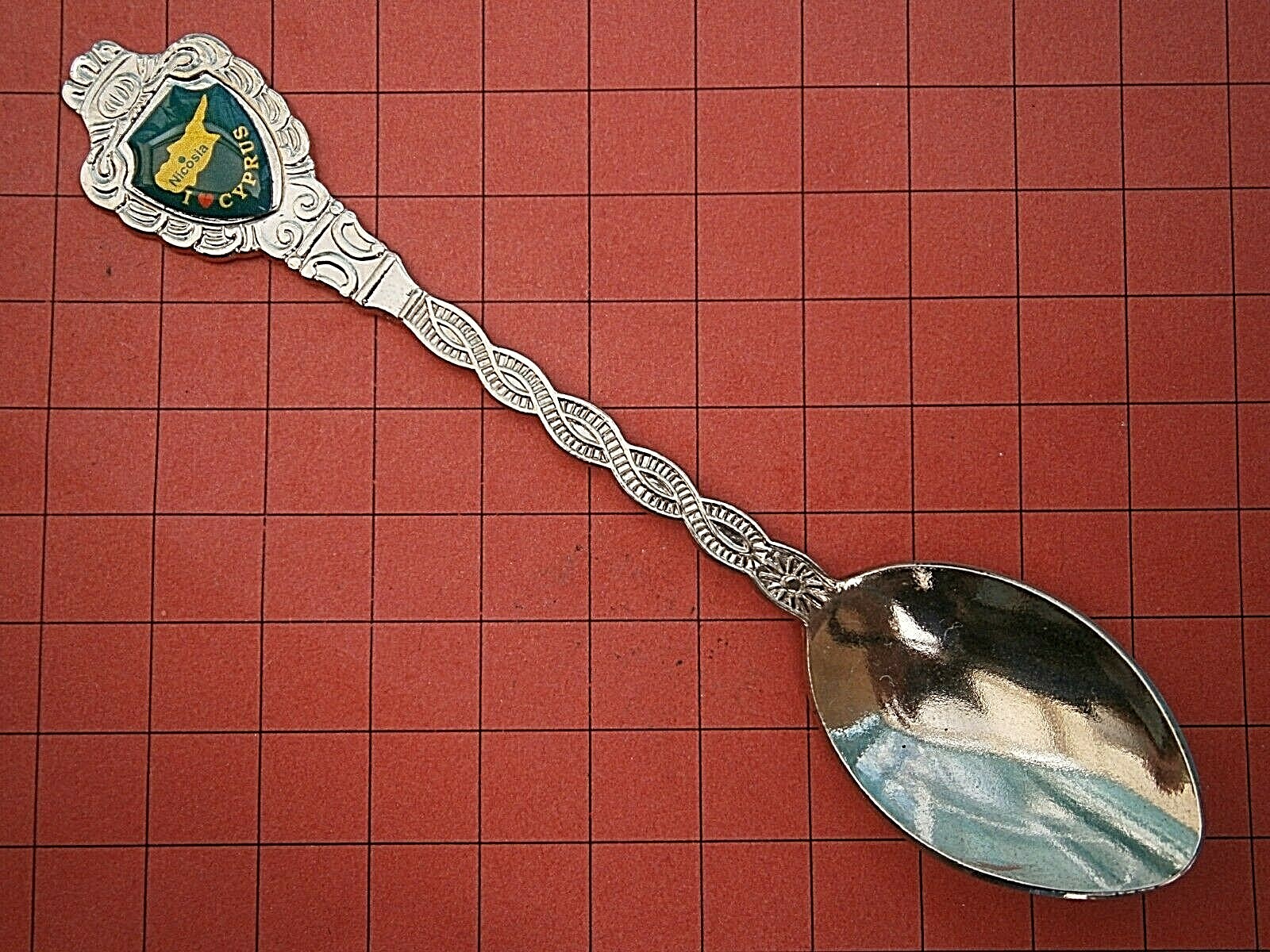 SB547*) Vintage Nicosia I love Cyprus Map Souvenir Collectors spoon eBay