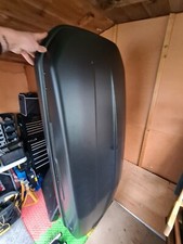 roof box used halford 360L fixing bars 127cm 