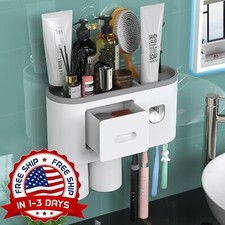 Dispensador Autom tico De Pasta De Dientes Con Soporte Para Cepillos De Dientes.