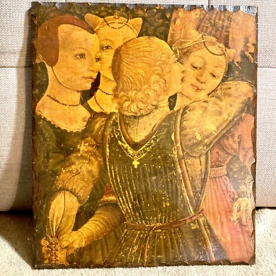 Francesco Del Cossa Art Print On Wood: Allegory Of April Detail Triumph Of Venus