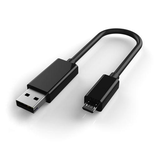 Techly Cavo USB OTG Micro B / A con Lettore Micro SD/SDHC 26cm Nero