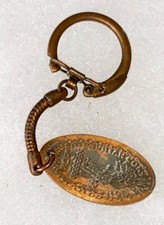 Pre-WWII Civilian Conservation Corps / CCC  Crushed Penny (?) Key Chain