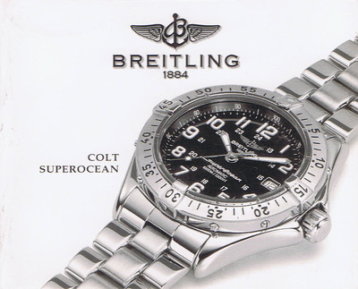 Breitling Colt Superocean Anleitung Instructions NO WATCH KEINE UHR I510