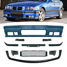 Fit 92-99 BMW E36 3Series 1Pc M3 Style Replacement Front Bumper Body Kit+Grille