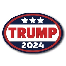 Magnet Me Up Trump 2024 Republican Party Magnet Decal, 4x6 Inch, Heavy Duty Auto