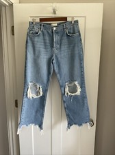 Free People We The Free Relaxed Distressed Jeans Womens Size 30 NEW