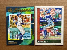 Mookie Betts 2022 Donuss Diamond Kings Elegance Insert & Base Baseball Cards.