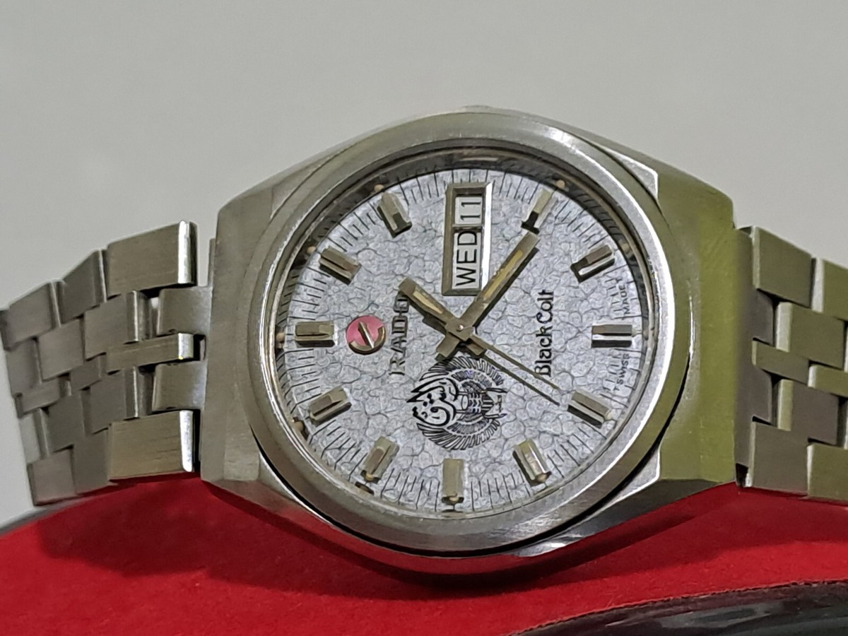 RARE RADO BLACK COLT ETA2789-1 AUTO VTG 625.3138.4 SWISS MEN