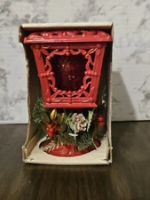  NOS 1978 Jasco Holiday Lamplighter Coachlamp Hobnail Votive Candle Vintage