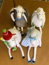 4 Dayspring Plush Sheep: Shepherd, Christmas, Beach, Spring Sheep - See Descript