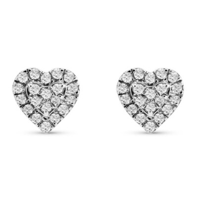 In Season Jewelry Classic Polished Heart Earrings - Silver - Foto 3