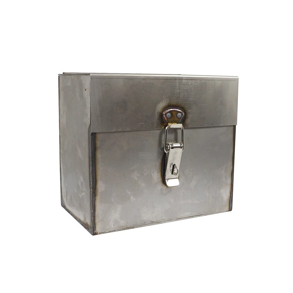 Casa rodante utilitaria de carreras caja de montaje de batería universal de acero cerrada con tapa de enganche Foto 2 de 4